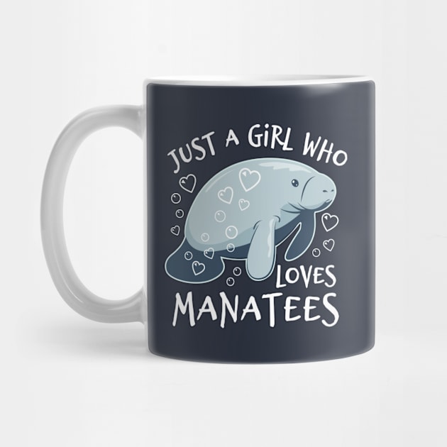 Just A Girl Who Loves Manatees - Cute Manatee by bangtees